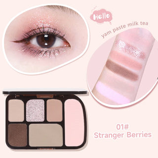  6 Color Earth Tone Eyeshadow Palette Waterproof cashymart
