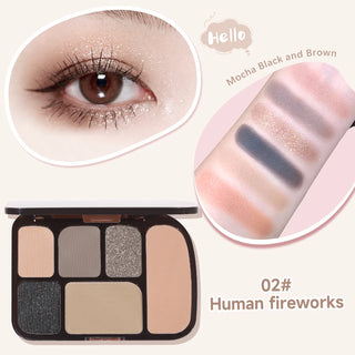  6 Color Earth Tone Eyeshadow Palette Waterproof cashymart