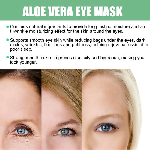  60 Pieces Aloe Vera Collagen Eye Mask for Dark Circles cashymart