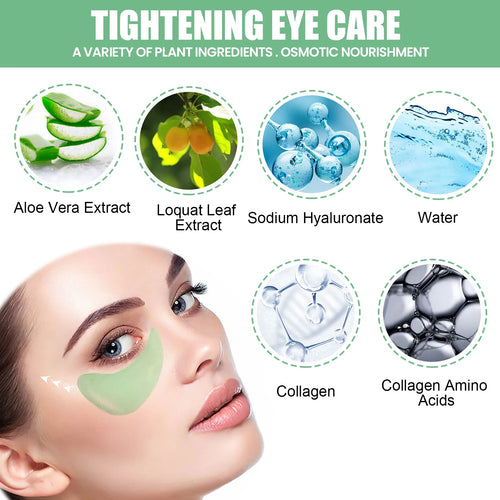  60 Pieces Aloe Vera Collagen Eye Mask for Dark Circles cashymart