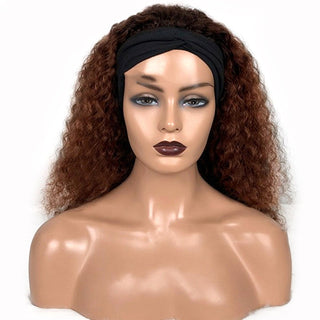  Natural Style Human Hair Jerry Curly Headband Wig cashymart