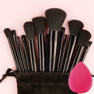  Fluffy Makeup Brush Set & Storage Bag cashymart