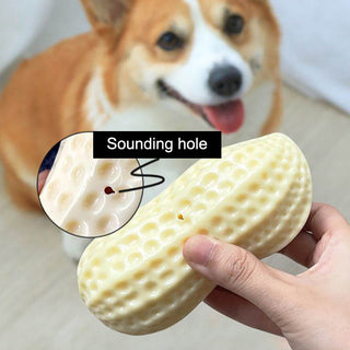  Funny Pet Dog Squeaky Peanut Chew Toy cashymart