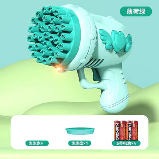  32-Hole Angel Bubble Gun Gatling Bubble Blaster cashymart