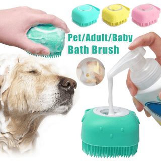  Silicone Pet Bath Massage Gloves Brush cashymart