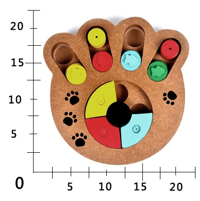  Wooden Puzzle Toy for Dogs cashymart
