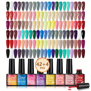  46-Piece Gel Nail Polish Set cashymart