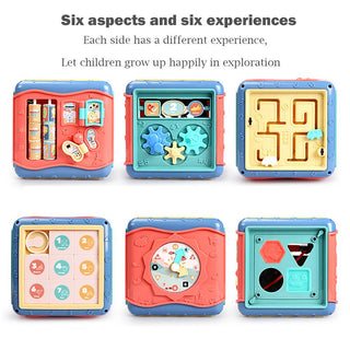  Educational Baby Hexahedron Toy with Multiple Games cashymart