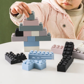  Large Silicone Baby Building Blocks for Educational Play cashymart