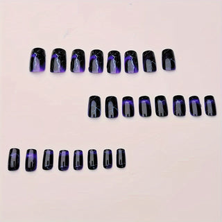  Black & White Ombre Nail Tips cashymart