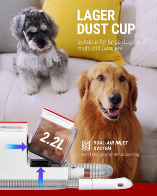  Pet Hair Vacuum and Dog Grooming Kit cashymart