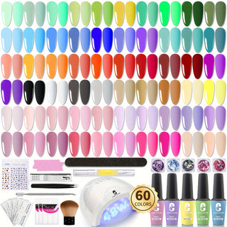  64-Piece Gel Nail Polish Kit cashymart