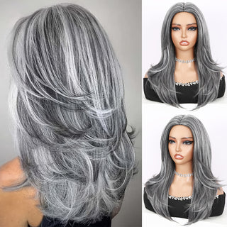  Chic Brown Highlight Layered Wig cashymart