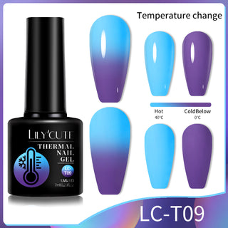  Winter Magic Color Changing Thermal Gel Nail Polish cashymart