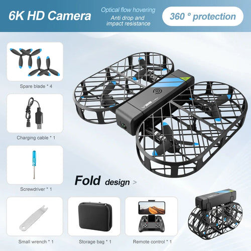  6K HD V38 Mini RC Drone cashymart