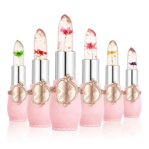  6Pcs Flower Jelly Lipstick Set Color Change cashymart