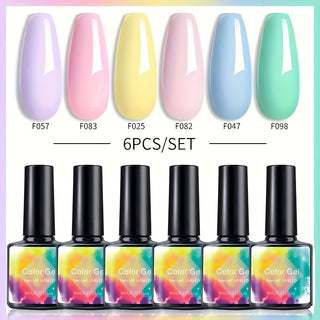  6pc Gel Nail Polish Set cashymart