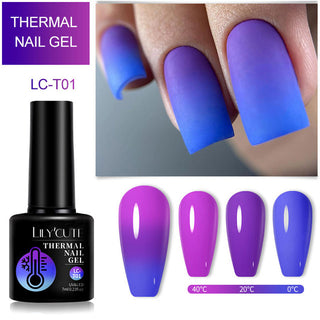  Winter Magic Color Changing Thermal Gel Nail Polish cashymart