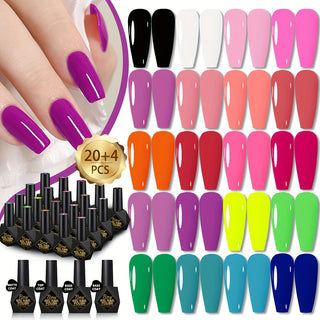  24PCS Gel Nail Polish Set cashymart