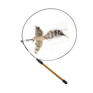  Interactive Feather Pole Toy for Cats cashymart