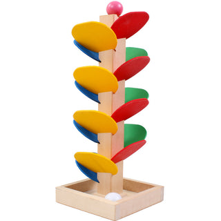  Educational Wooden Leaf Tower Ball Construction Set cashymart