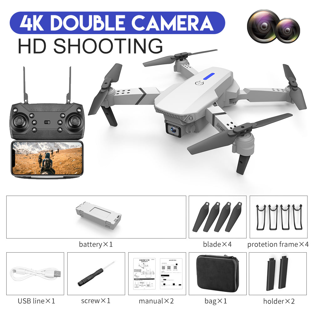  E88 Foldable Quadcopter with Dual Camera cashymart