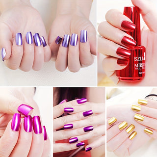  12-Color Mirror Effect Nail Polish cashymart