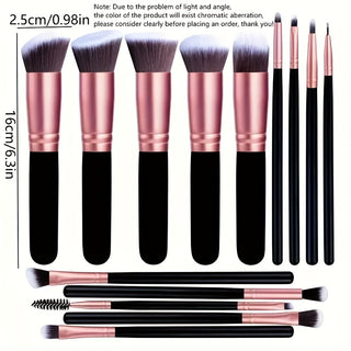  14-Piece Professional Makeup Brush Set cashymart