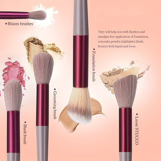  13-Piece Soft Makeup Brush Set cashymart