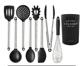  Modern and Simple Silicone Kitchen Utensil and Appliance Set cashymart