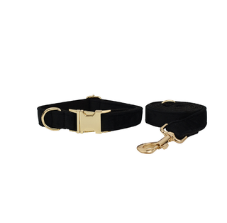  Velvet Dog Collar and Leash Set cashymart