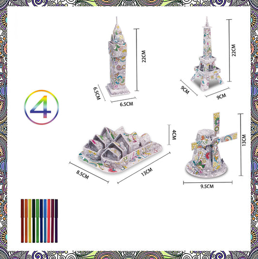  Educational 3D Puzzle Set with Multiple Themes cashymart