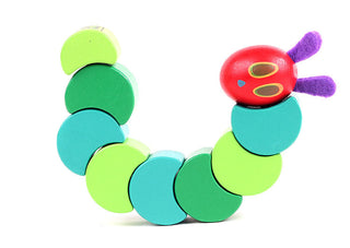  Wooden Hungry Caterpillar Educational Toy cashymart