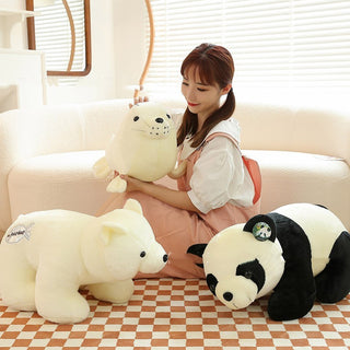  Adorable Plush Panda, Polar Bear, and Sea Lion Stuffed Animals cashymart