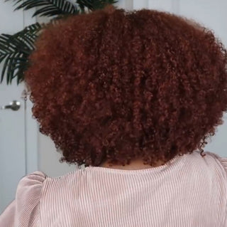  Short Curly Reddish-Brown Wig cashymart