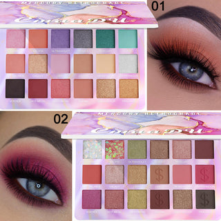  Shimmering 18-Color EVA Glitter Eyeshadow Palette cashymart