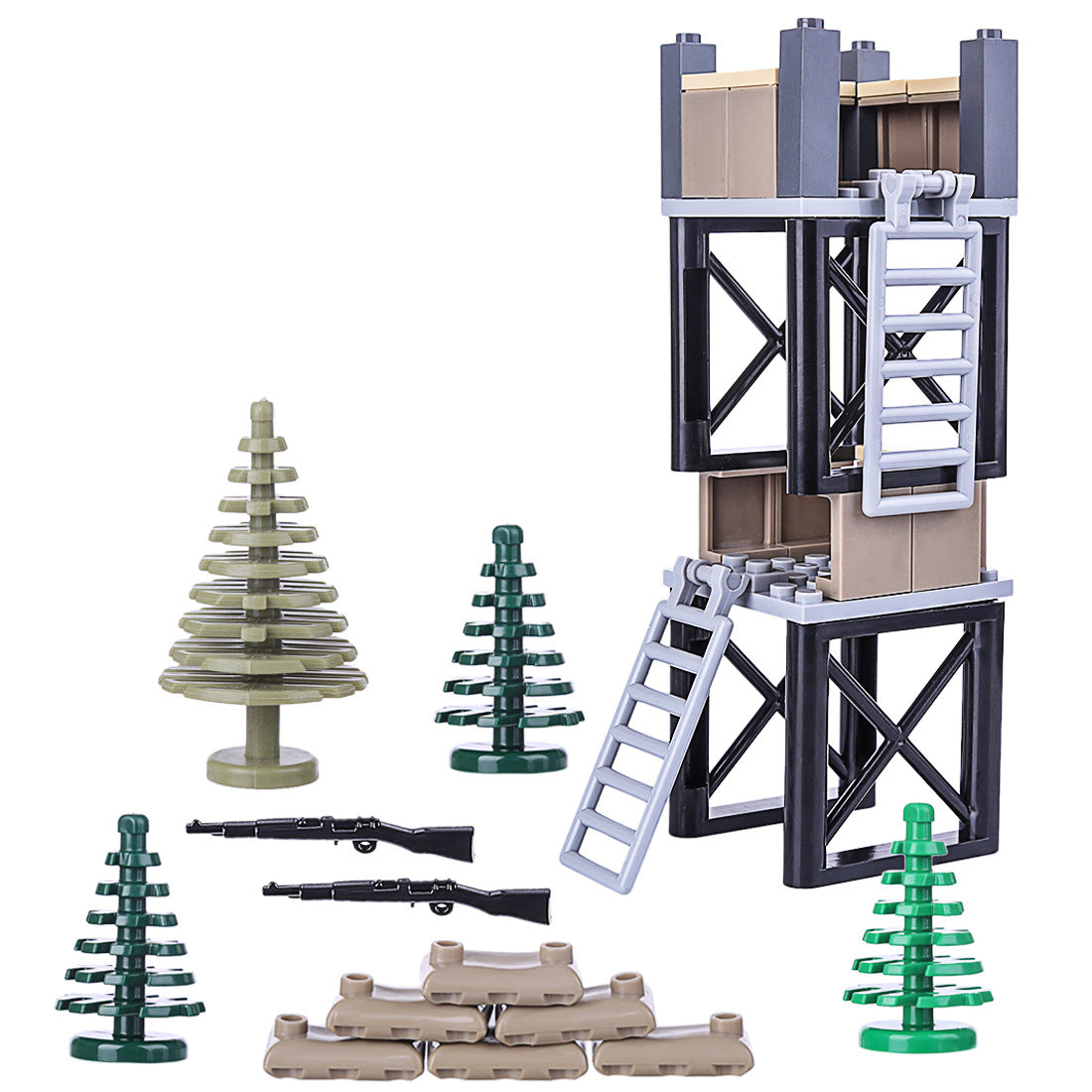  Educational World War II Military Building Block Set cashymart