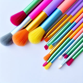  15-Piece Rainbow Makeup Brush Set cashymart