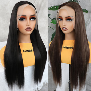  Luxe 28" Straight Synthetic Lace Front Wig cashymart