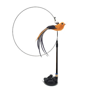  Interactive Feather Pole Toy for Cats cashymart