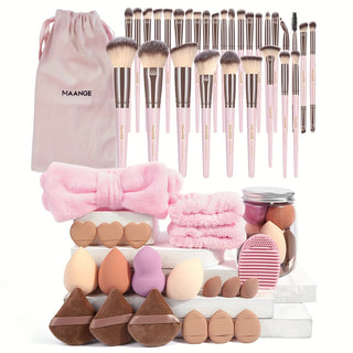  51-Piece Pro Makeup Brush Set cashymart