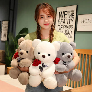  Lovely Hug Roses Teddy Bear Plush Pillow cashymart