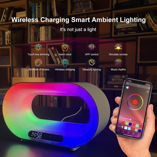 Smart LED Night Light with Wireless Charger cashymart