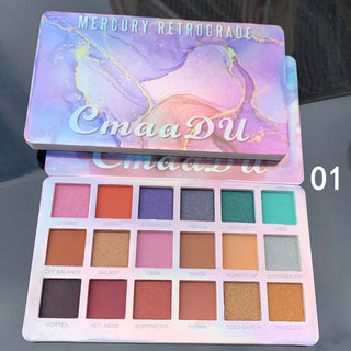  Shimmering 18-Color EVA Glitter Eyeshadow Palette cashymart