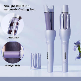  2-in-1 Automatic Curler & Straightener cashymart