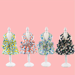  Floral Cotton Princess Dog Dress cashymart