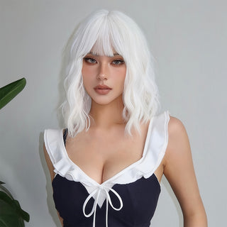  Chic Curly Bangs Wig cashymart