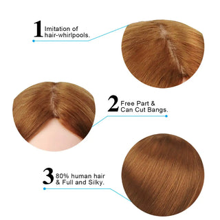  80 Percent Real Hair Doll Head For Styling cashymart