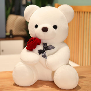  Lovely Hug Roses Teddy Bear Plush Pillow cashymart