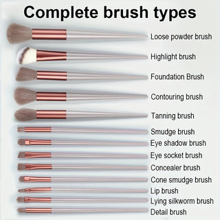  Fluffy Elegance Makeup Brush Set cashymart